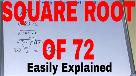 How do you simplify square root of 72? Socratic