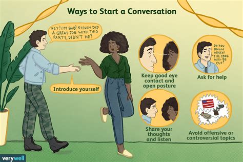 How do you start a conversation. Follow up on anything they say that makes their faces light up. The key is to discuss commonalities and get the person talking about themselves. Try to connect on something other than work, and ... 
