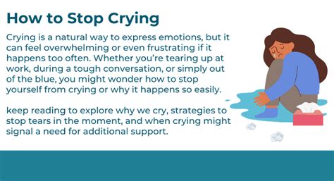 How do you stop crying