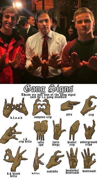 How do you throw up gang signs. Here are some of the most common hand signs used by members of the 59 Piru Gang: 1. Pitchfork: The raised index and middle finger, forming an inverted “V” shape resembling a pitchfork, is one of their most recognizable symbols representing affiliation with this particular set or branch. 2. 