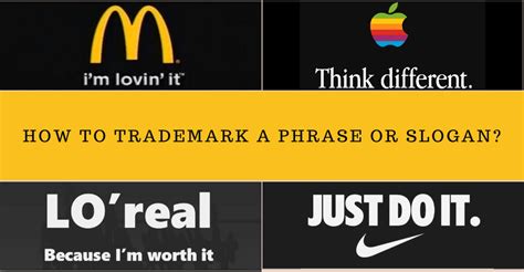 How do you trademark a phrase. The trademarks for a name and logo are separate registrations, and you might also want to trademark a specific font or style for a mark. If you want to protect a name on a budget, you can register the name (Nike) and then register for design protection later (Nike in particular font/color/style). The logo (swoosh) is a separate trademark. 
