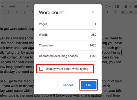 To do this, press Word Count on the Review tab on Windows or Tools > Word Count from the menu bar on Mac. Along with the number of words, you’ll also see the number of pages, characters ...