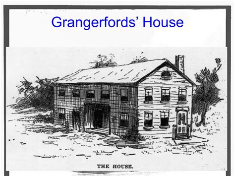 How does Huck describe the Grangerfords house?