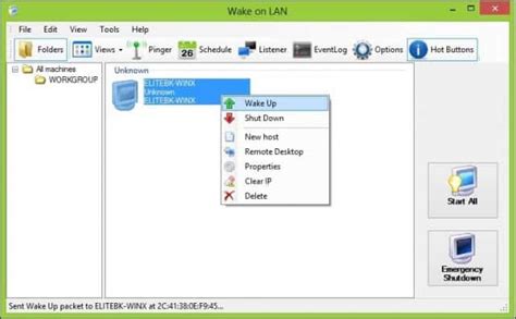 How does a Wake-on-LAN work