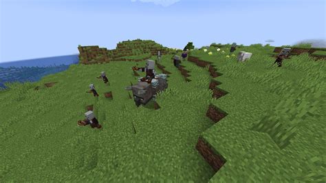 How does a pillager raid work in Minecraft 