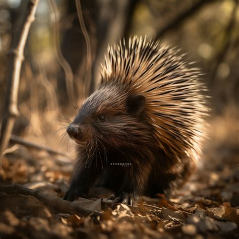 How does a porcupine survive in its environment?