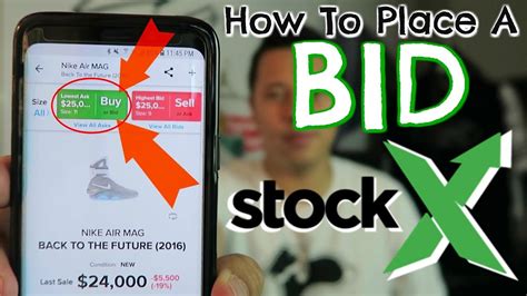 How Does Bidding Work? When bidding on StockX, investors place bids on