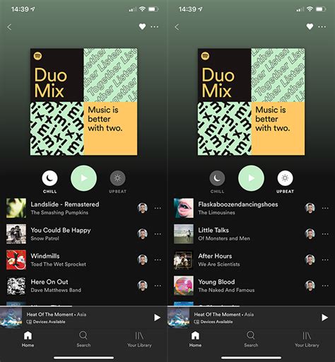 How does spotify duo work. You can listen anywhere. Once we’ve verified you live at the same address, you can both use your Spotify accounts anywhere you want, on any device. Premium Duo. Music for two. Two Premium accounts for couples under one roof. USD 7.99/month. Cancel anytime. Terms and conditions apply. For couples who reside at the same address. 