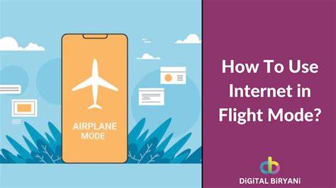 How does the internet work in-flight mode