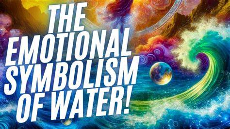 How does water represent emotions