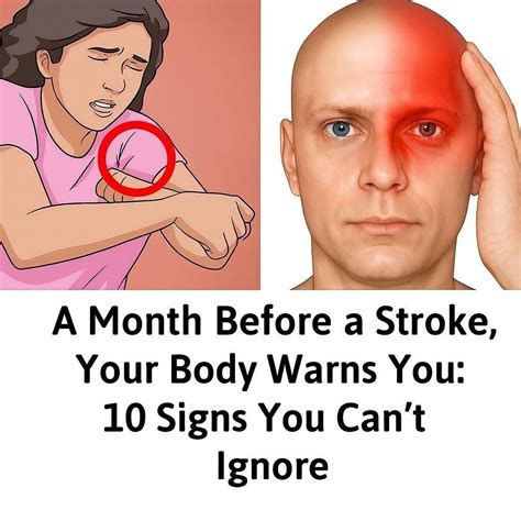 How does your body warn you before a stroke