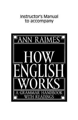 How english works instructors manual by ann raimes. - Código penal peruano, ley no. 4868.