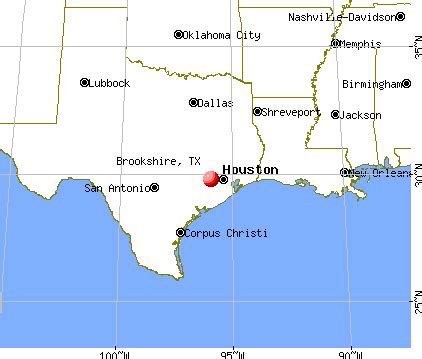 How far is Brookshire Texas from Houston Texas