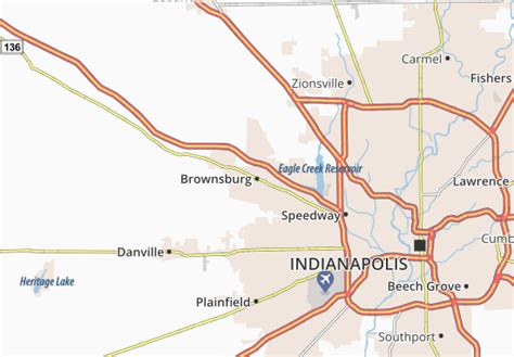 How far is Danville from Brownsburg - driving distance