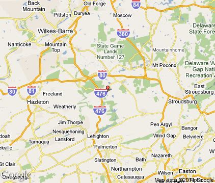 How far is East Stroudsburg from Albrightsville …