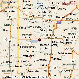 How far is Indianapolis from Saint Marys (Ohio)