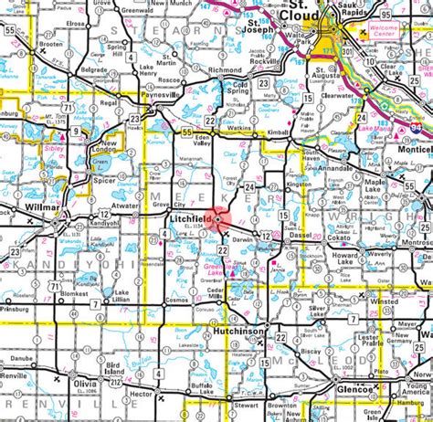 How far is Litchfield (Minnesota) from Rochester (Minnesota)