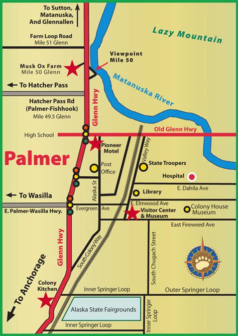 How far is Palmer from Healy - driving distance