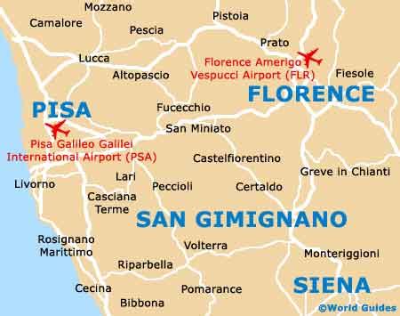 How far is Pienza from San Gimignano - driving distance