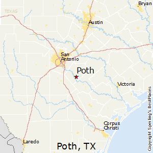 How far is San Antonio, TX from Poth, TX Around the World 360