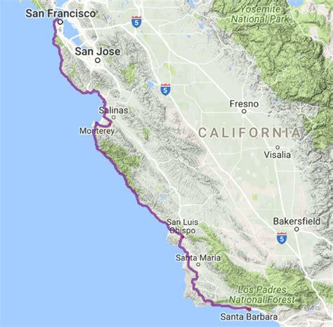 How far is Santa Barbara from San Francisco - Trippy