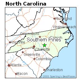 How far is Southern Pines (North Carolina) from Durham (North …