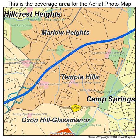 How far is Temple Hills from Columbia (Maryland)