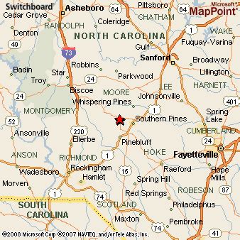 How far is pinehurst nc from charlotte nc. There are 24.69 miles from Rockingham to Pinehurst in northeast direction and 33 miles (53.11 kilometers) by car, following the US-1 route.. Rockingham and Pinehurst are 41 minutes far apart, if you drive non-stop .. This is the fastest route from Rockingham, NC to Pinehurst, NC. The halfway point is Hoffman, NC. Rockingham, NC and Pinehurst, NC … 