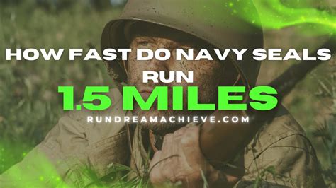 How fast do Navy Seals run 4 miles