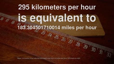 How fast is 295 km in mph. Things To Know About How fast is 295 km in mph. 