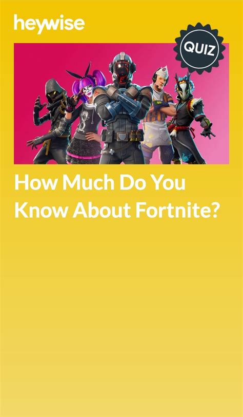 How good are you at fortnite - Personality Quiz