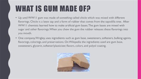 How gum is made
