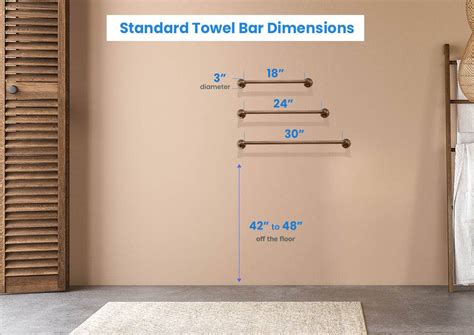 How high should a towel rack be