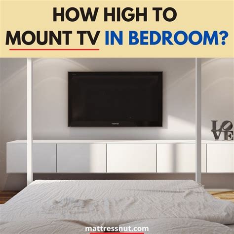 How high to mount tv in bedroom