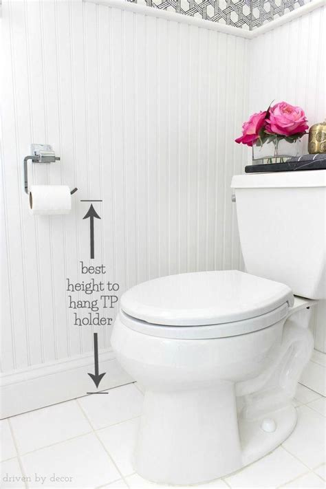 How high to put toilet paper holder? - Easy Toilet Tips