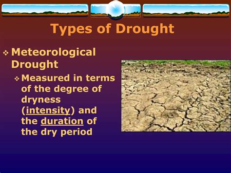 How is a drought measured