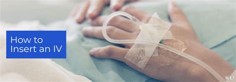 How is an iv inserted