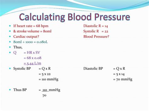 How is blood pressure calculated