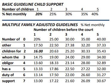 How is child support determined in pa