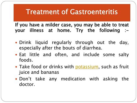 How is gastroenteritis treated
