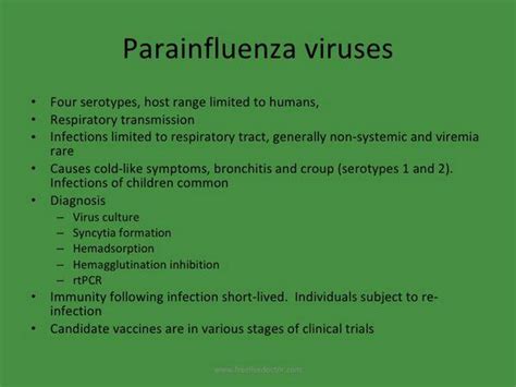 How is parainfluenza spread