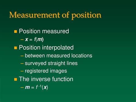 How is position measured