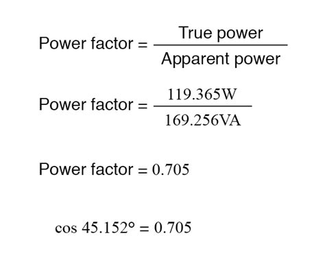 How is power factor calculated