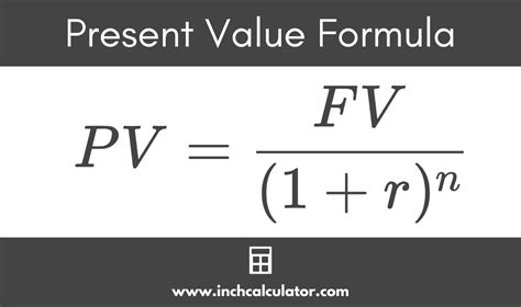 How is present value calculated