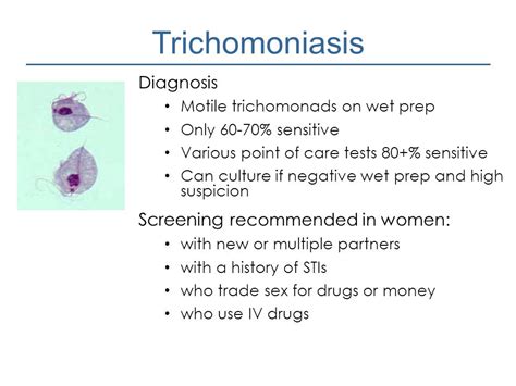 How is trichomoniasis diagnosed