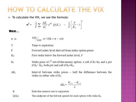 How is vix calculated