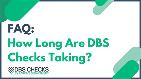 How long are DBS checks taking 2024?