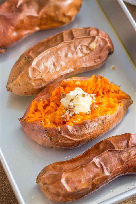 How long are sweet potatoes good for. Method. Prick the sweet potatoes two or three times with a fork and put on a microwaveable plate. Microwave on high for 5–6 minutes for one potato or 7–8 minutes for two. Test the potatoes are ... 