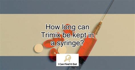 In general, trimix can be left unrefrigerated in a car for up