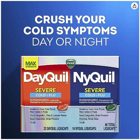 How long dayquil last. Nyquil contains several active ingredients. Doxylamine is the main ingredient that causes sleepiness. But Nyquil has other ingredients like acetaminophen that can cause side effects. 